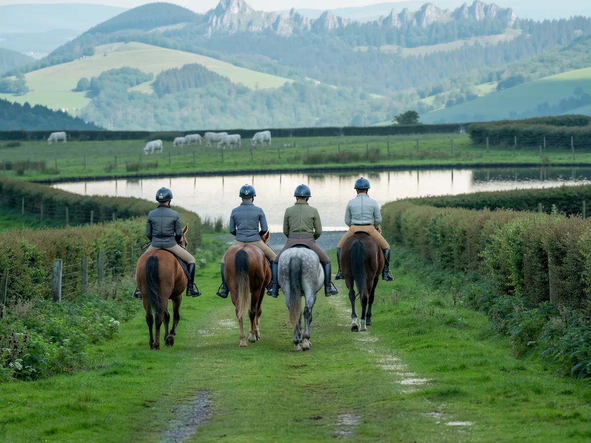 Balade à cheval dans le Rhône, autour de Décines-Charpieu