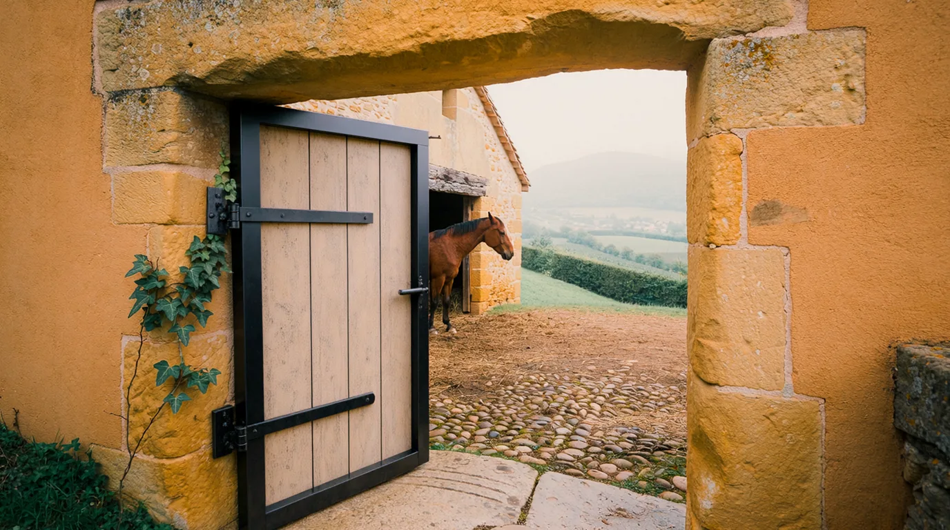 Entrée, Les Écuries des Marais, centre équestre à Décines-Charpieu