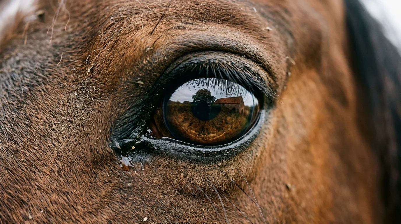 Un regard de cheval, Les Écuries des Marais, Décines-Charpieu